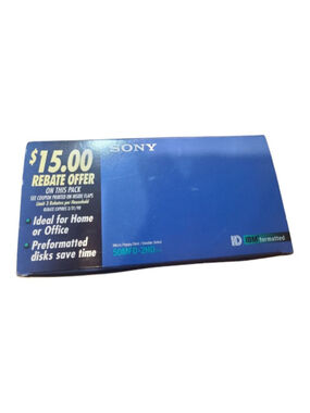 Vintage Sony 3.5" HD Floppy Disks IBM Formatted 50 Pack MFD-2HD